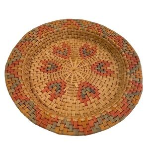 Woven Bowl Bread Basket Wall Art Boho Wall Art